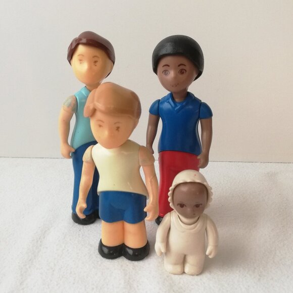 Vintage 1990's Little Tikes Doll House Family 5 pc Lot - Picture 3 of 4